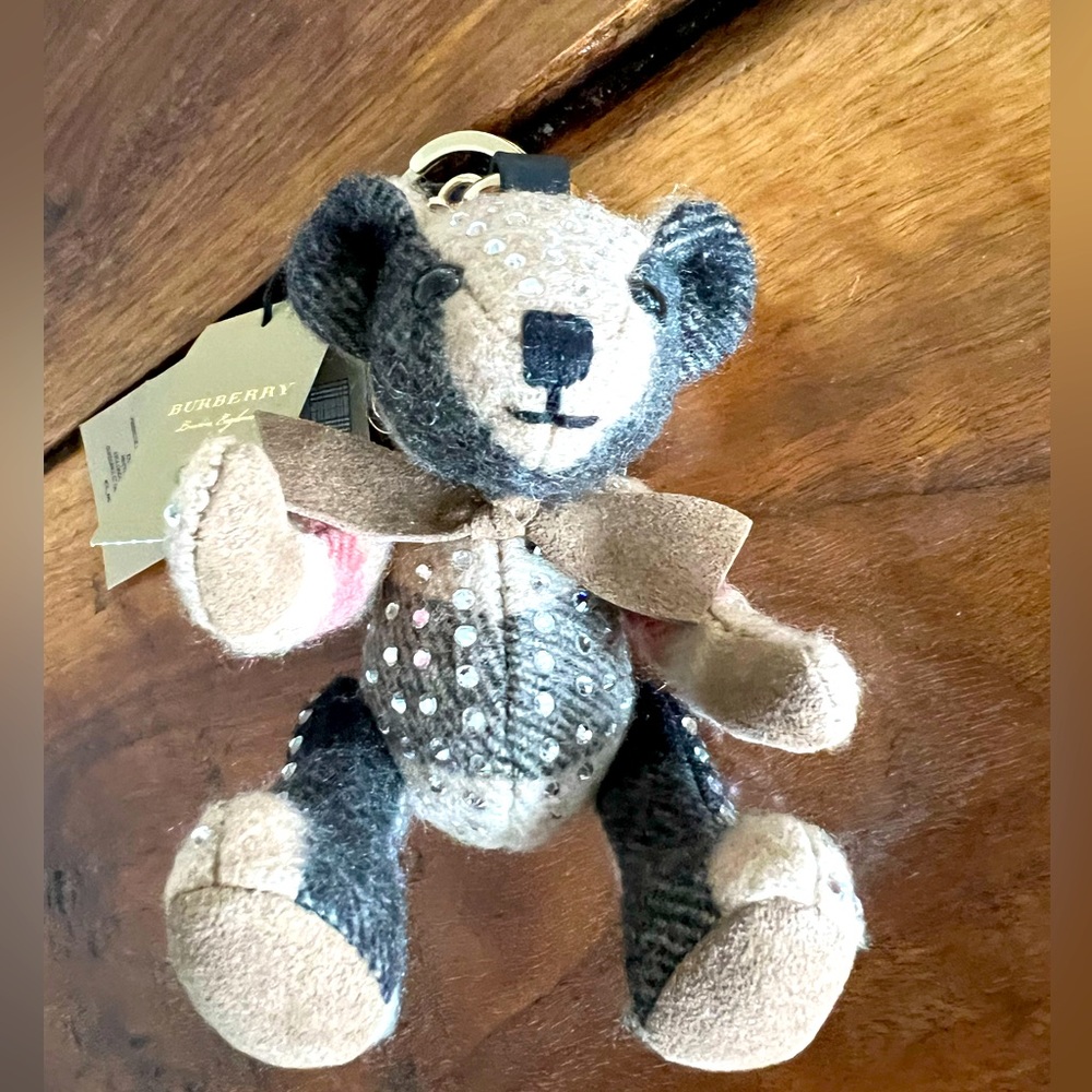 Burberry Crystal Thomas Exclusive Charm in Camel with Bow tie